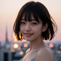 夕焼けフェイスショット No.1 4枚目