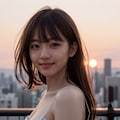 夕焼けフェイスショット No.1 7枚目
