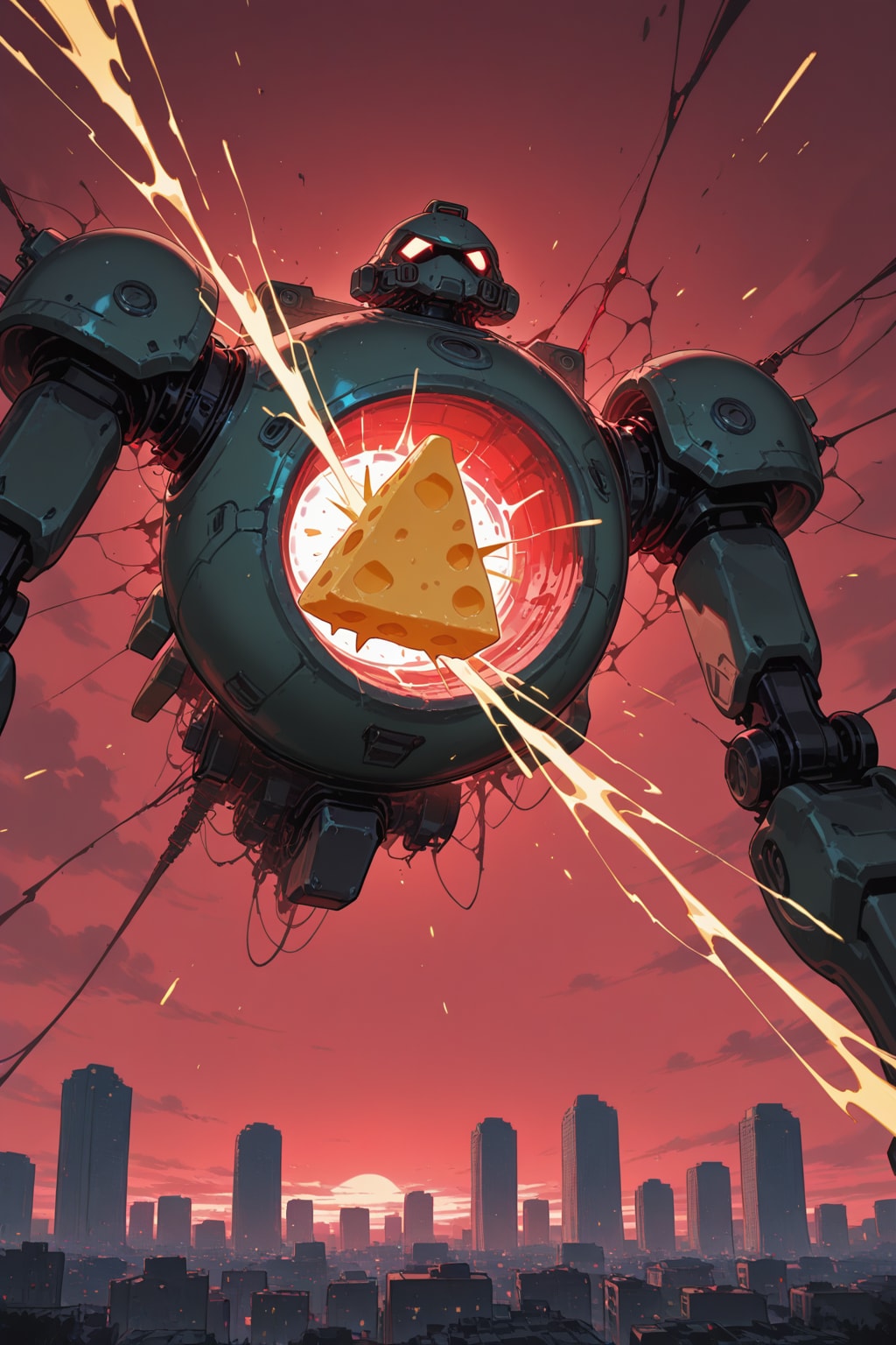 巨大ロボのチーズみたいなコア