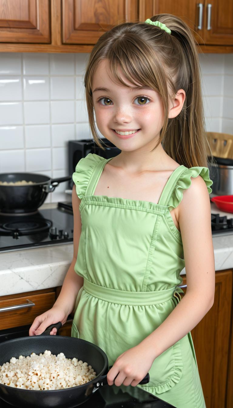 おやつにポップコーンはいかが？　How about popcorn as a snack? | の人気AIイラスト・グラビア