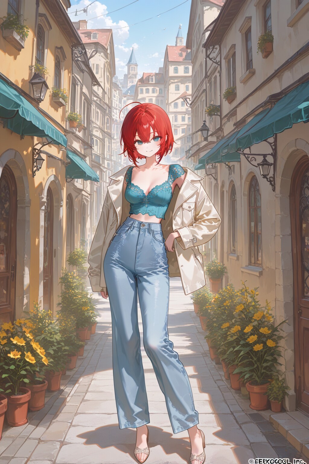 ヨーロッパの町でスナップショット