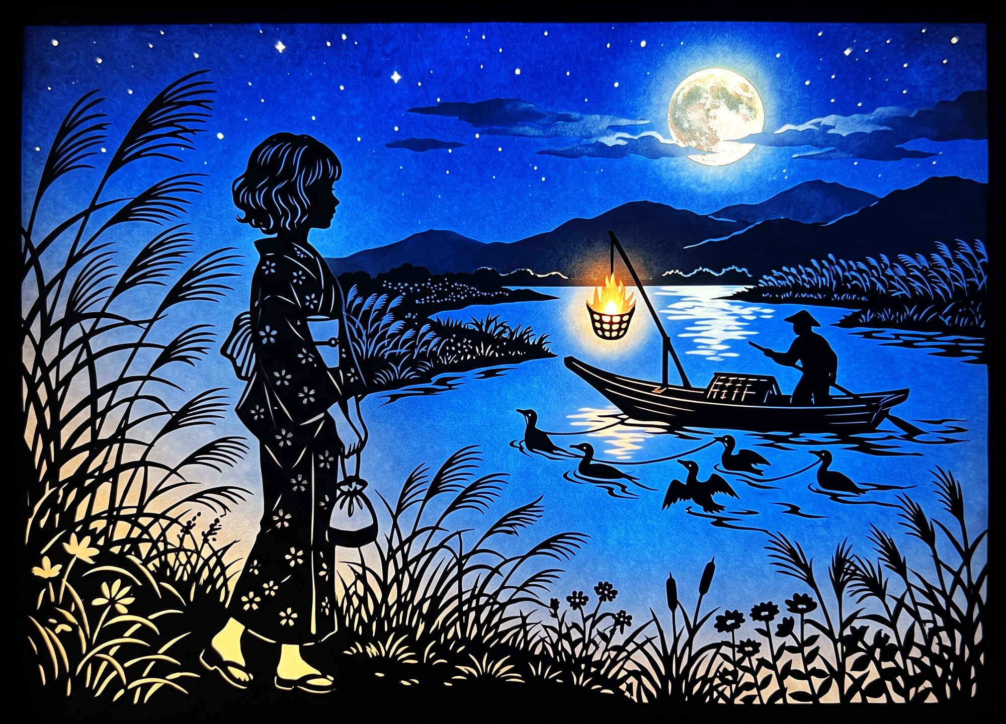 長良川月夜 | の人気AIイラスト・グラビア