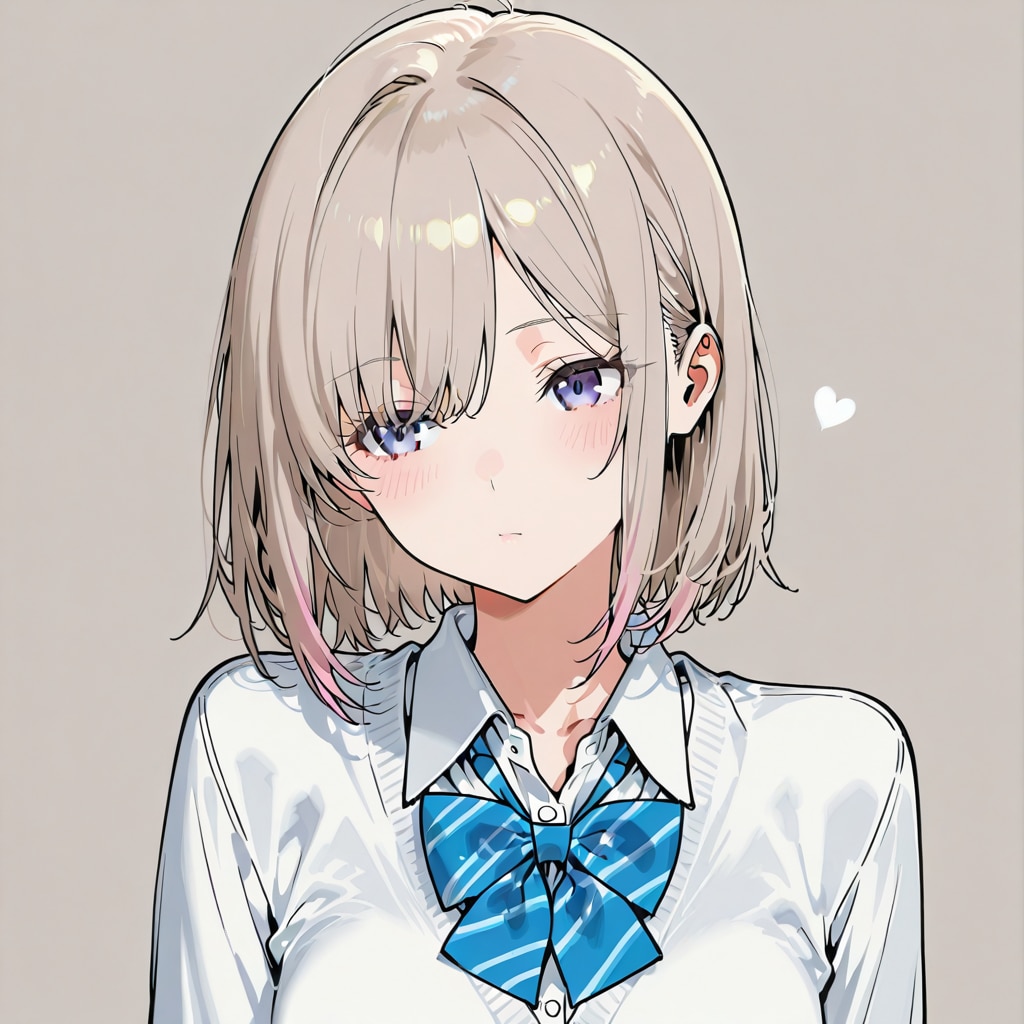 ボブカットの女子高生 | の人気AIイラスト・グラビア