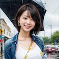 ゲリラ豪雨…②🔞 4枚目