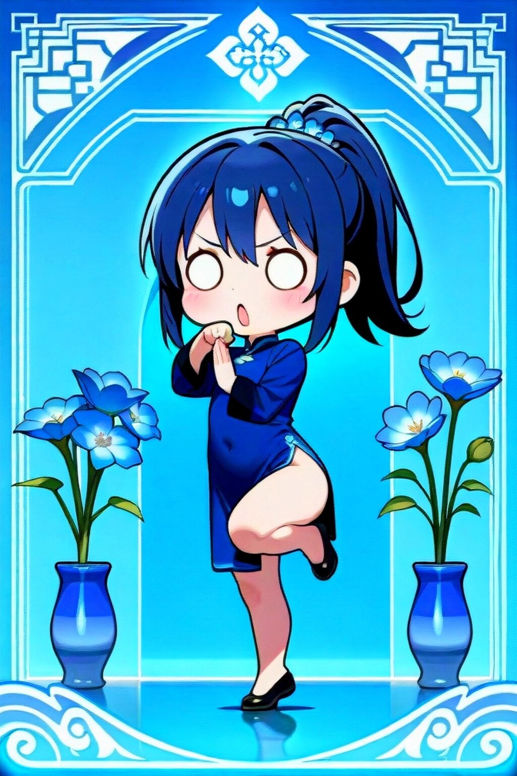 青色の青髪ちゃん