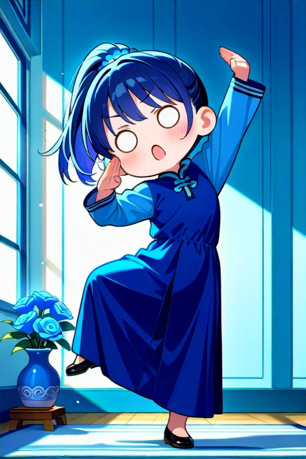 青色の青髪ちゃん