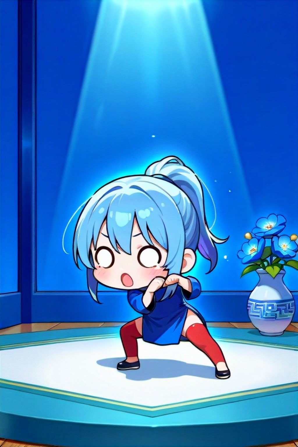 青色の青髪ちゃん