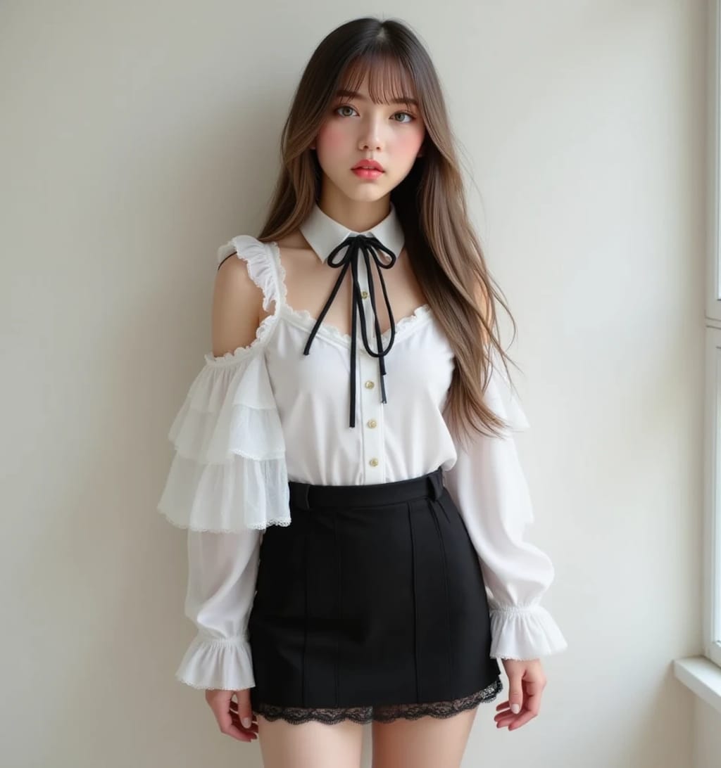 白いブラウス(キス動画付き)