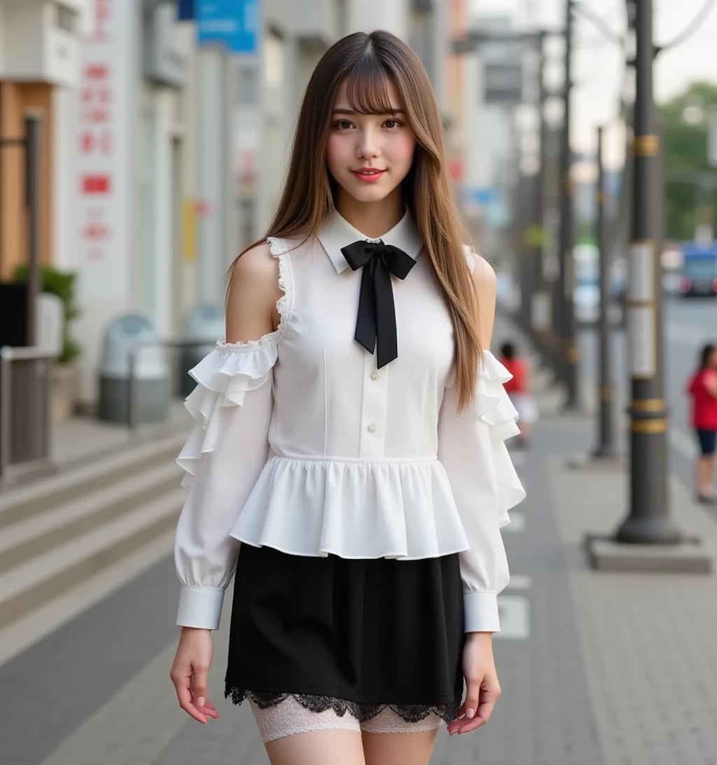 白いブラウス(キス動画付き)