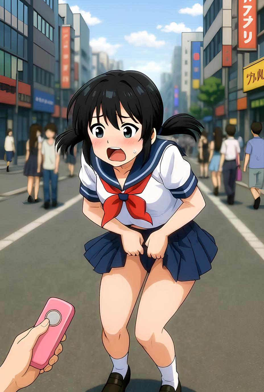 リモートバイブで責められる
