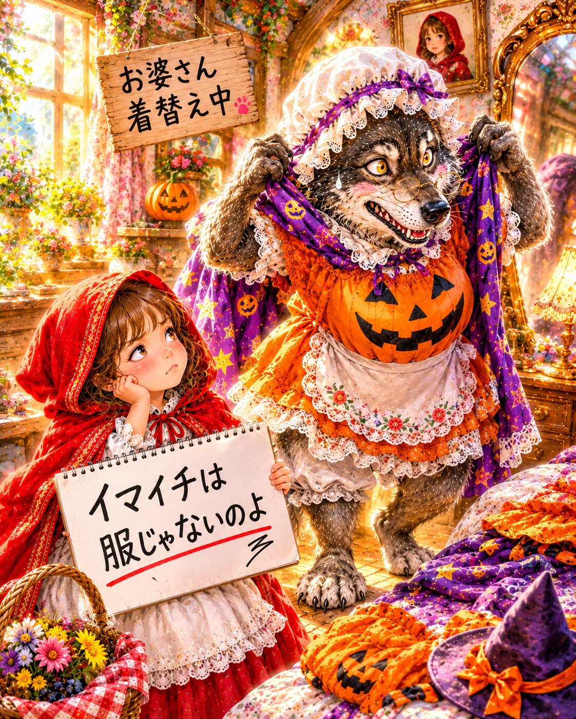 赤ずきんちゃんの一言　〜お婆さんへ３〜