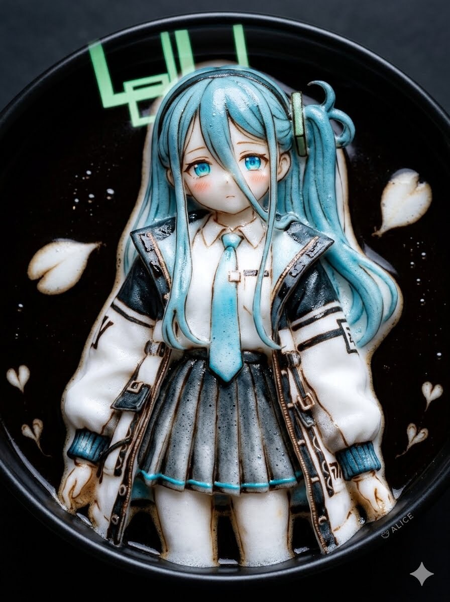 ブルーアーカイブ 天童アリス　3Dラテアートフィギュア
