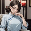 中国服の女性 2枚目
