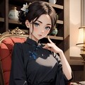 中国服の女性 4枚目