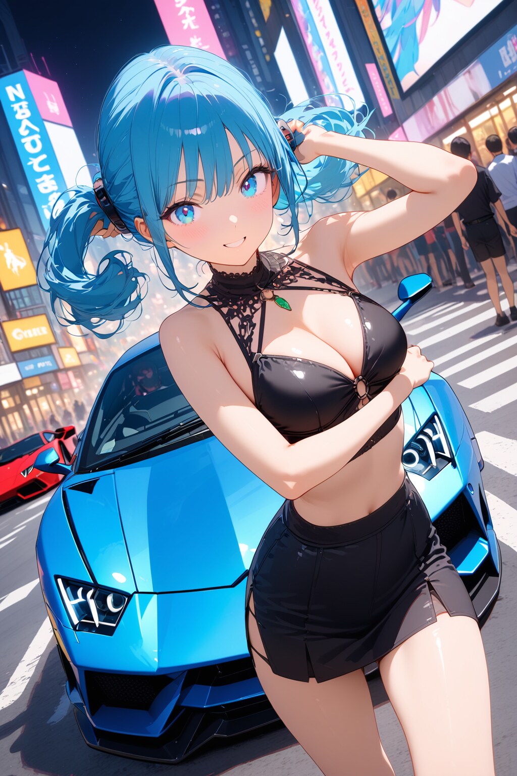 美女と車 | の人気AIイラスト・グラビア