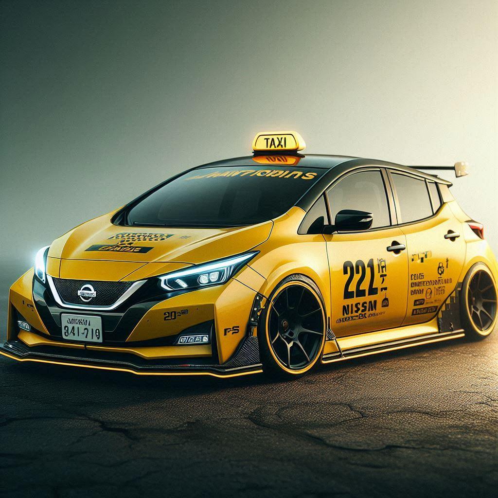 日産ノートNISMOイエロータクシー | の人気AIイラスト・グラビア