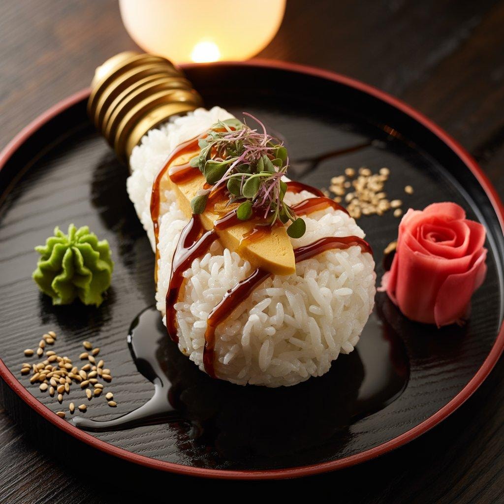 電球っぽい日本料理