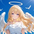 金髪美少女天使が空を 4枚目