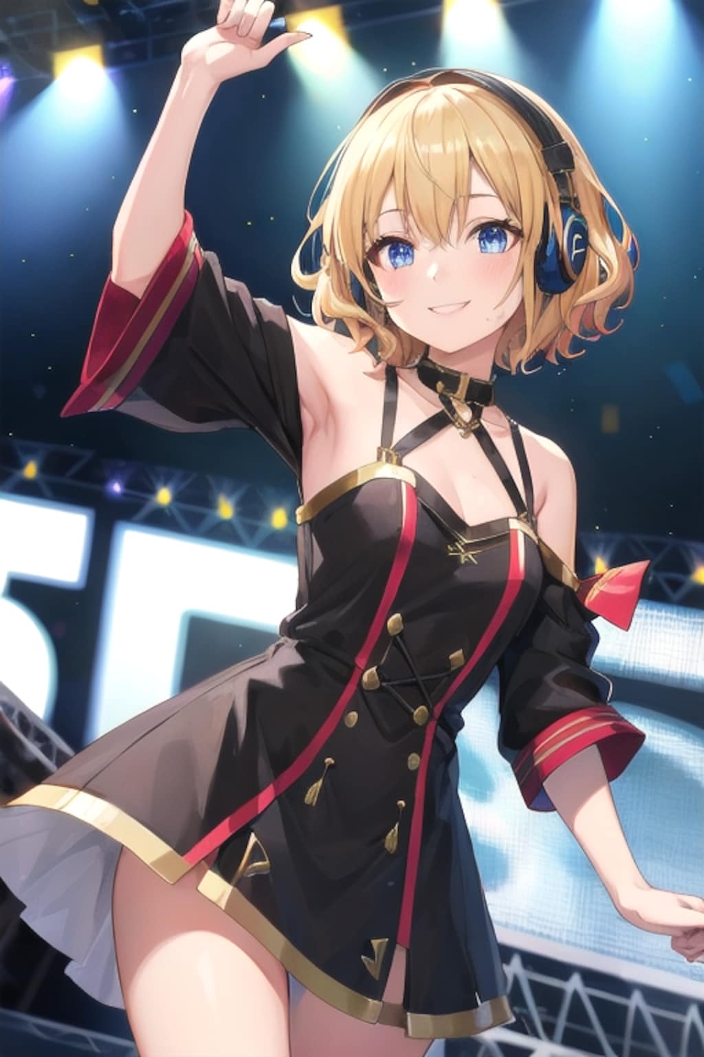 アイドルのステージ