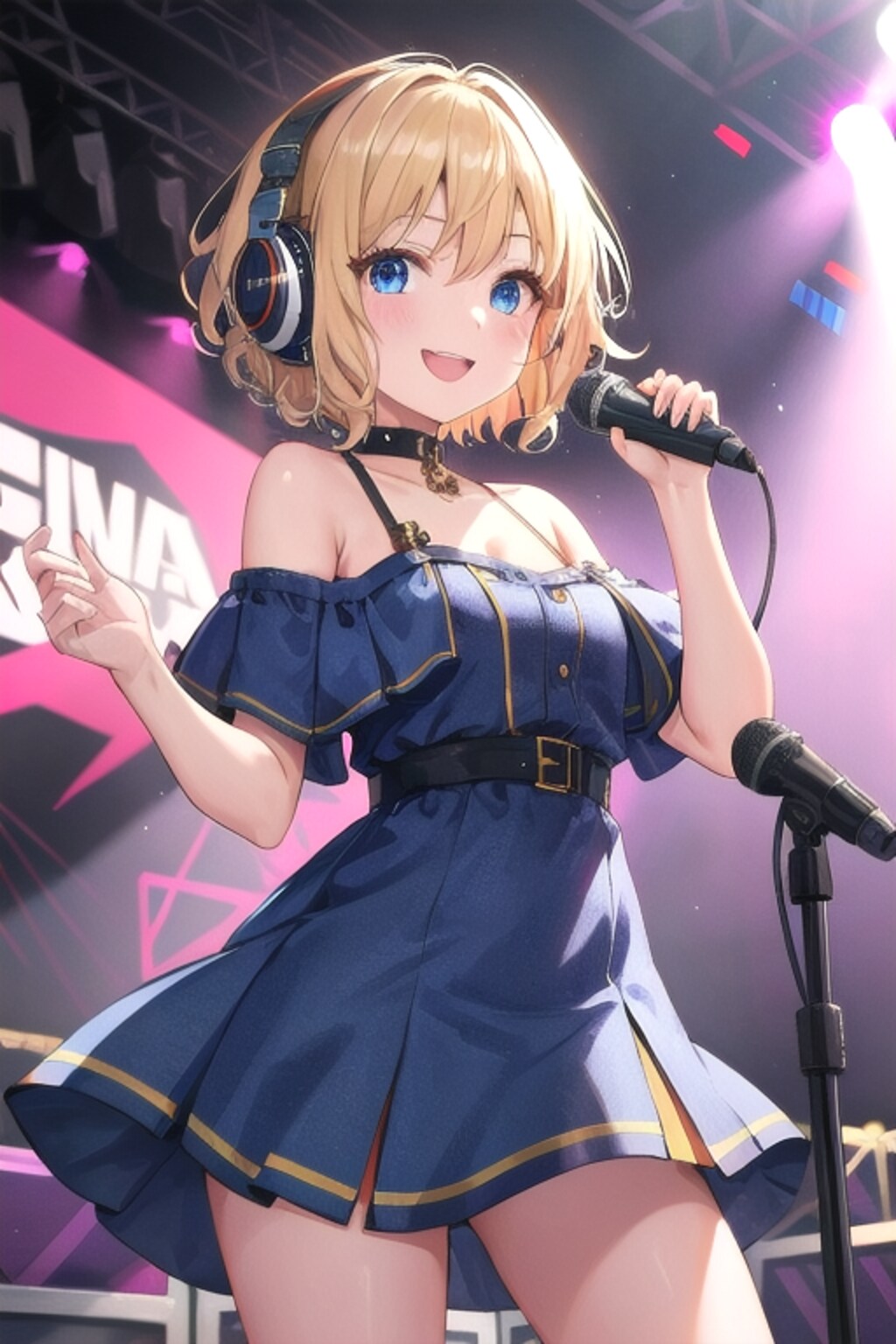 アイドルのステージ