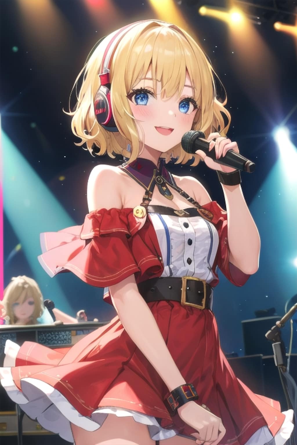 アイドルのステージ