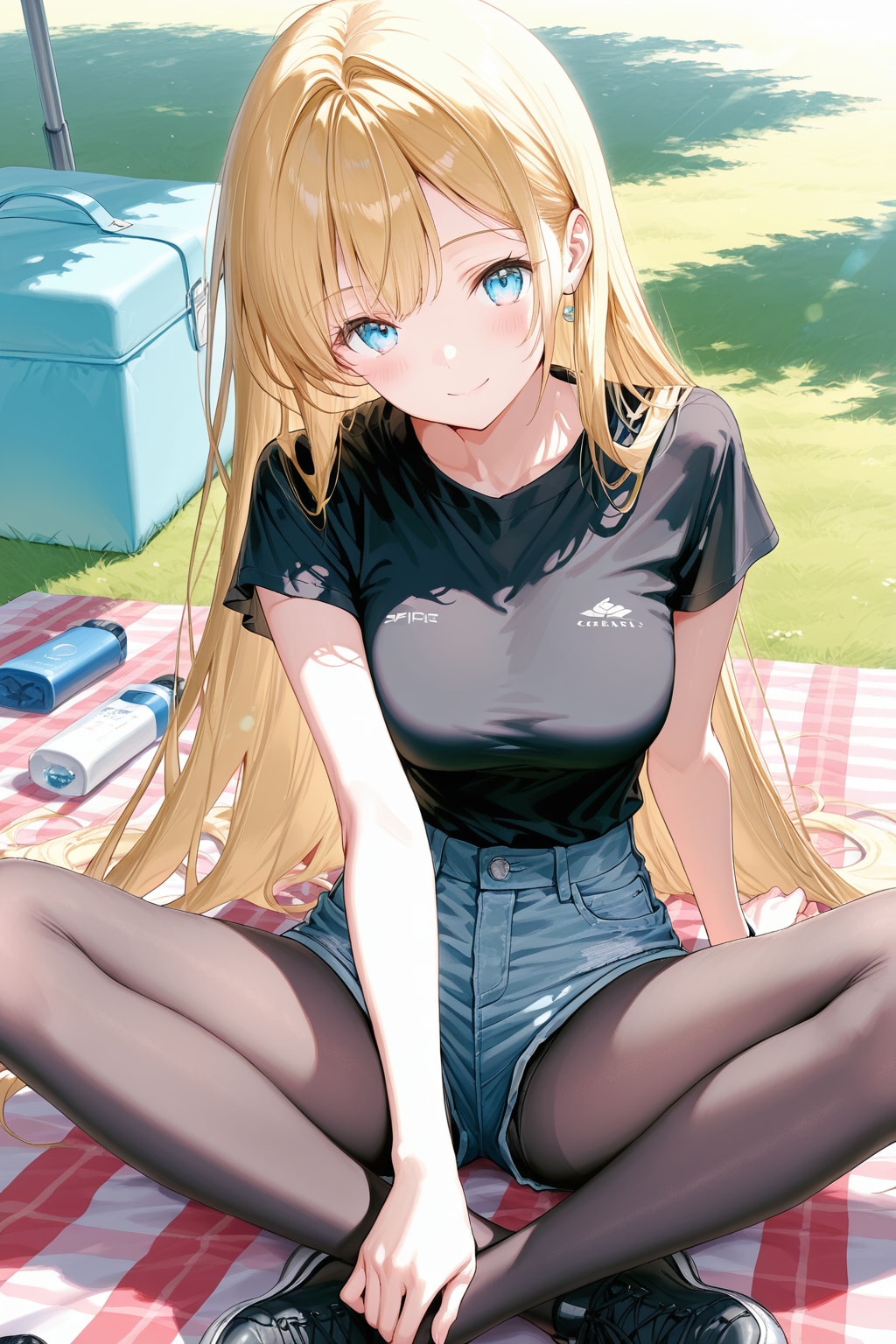 金髪　ピクニック