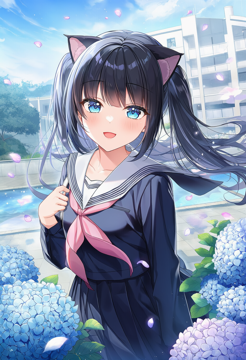 ６月の花  (紫陽花)