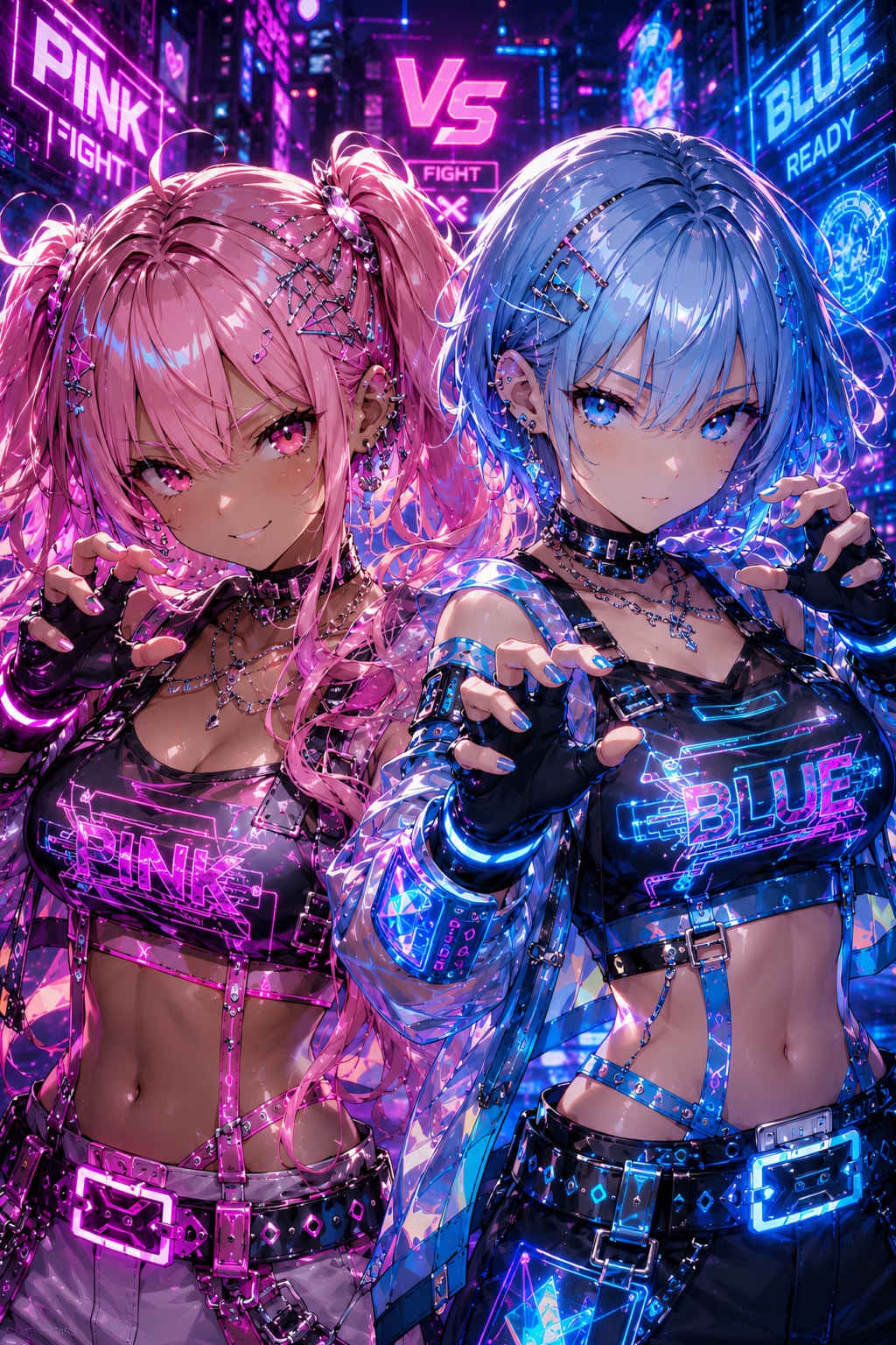 Pink vs Blue