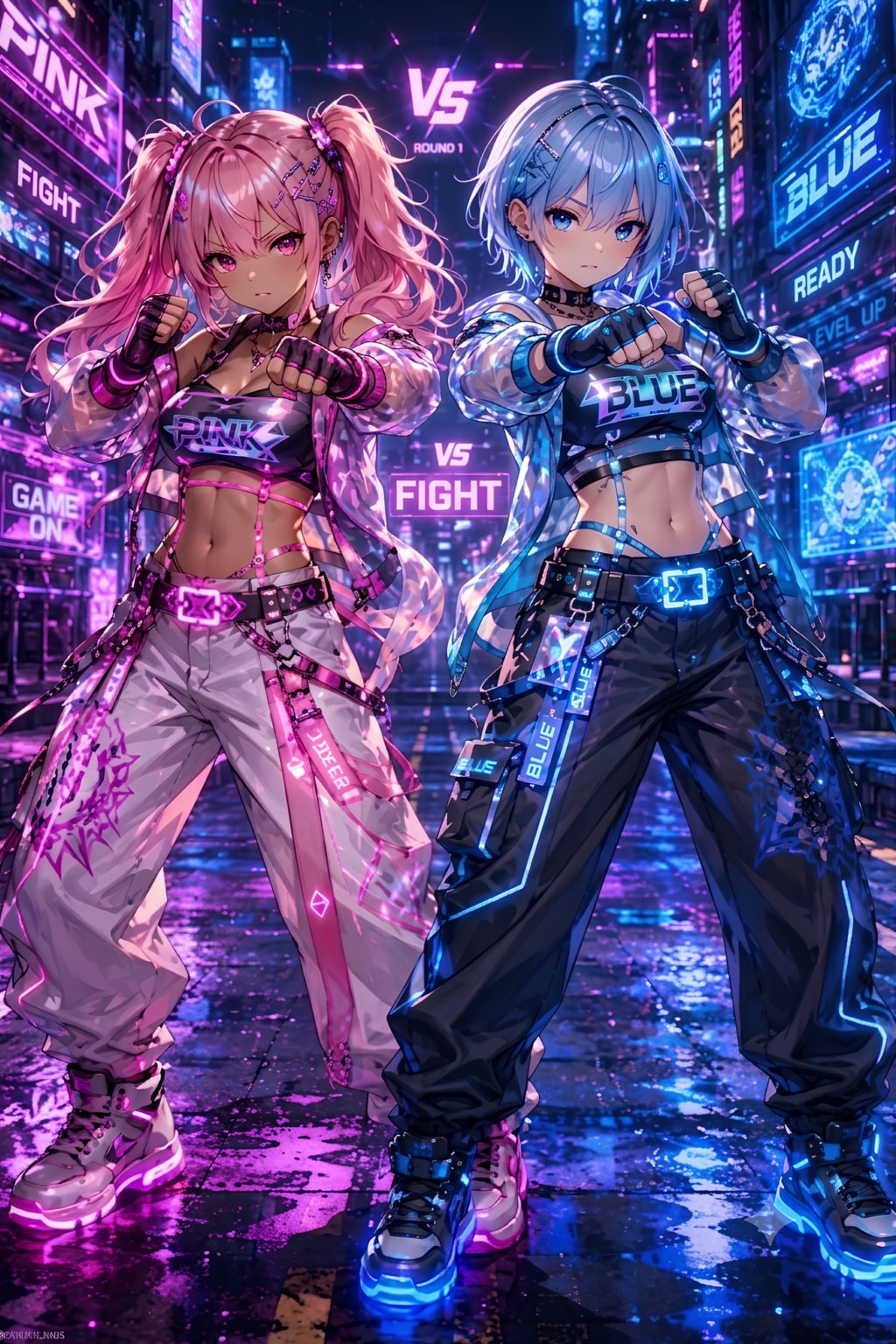 Pink vs Blue