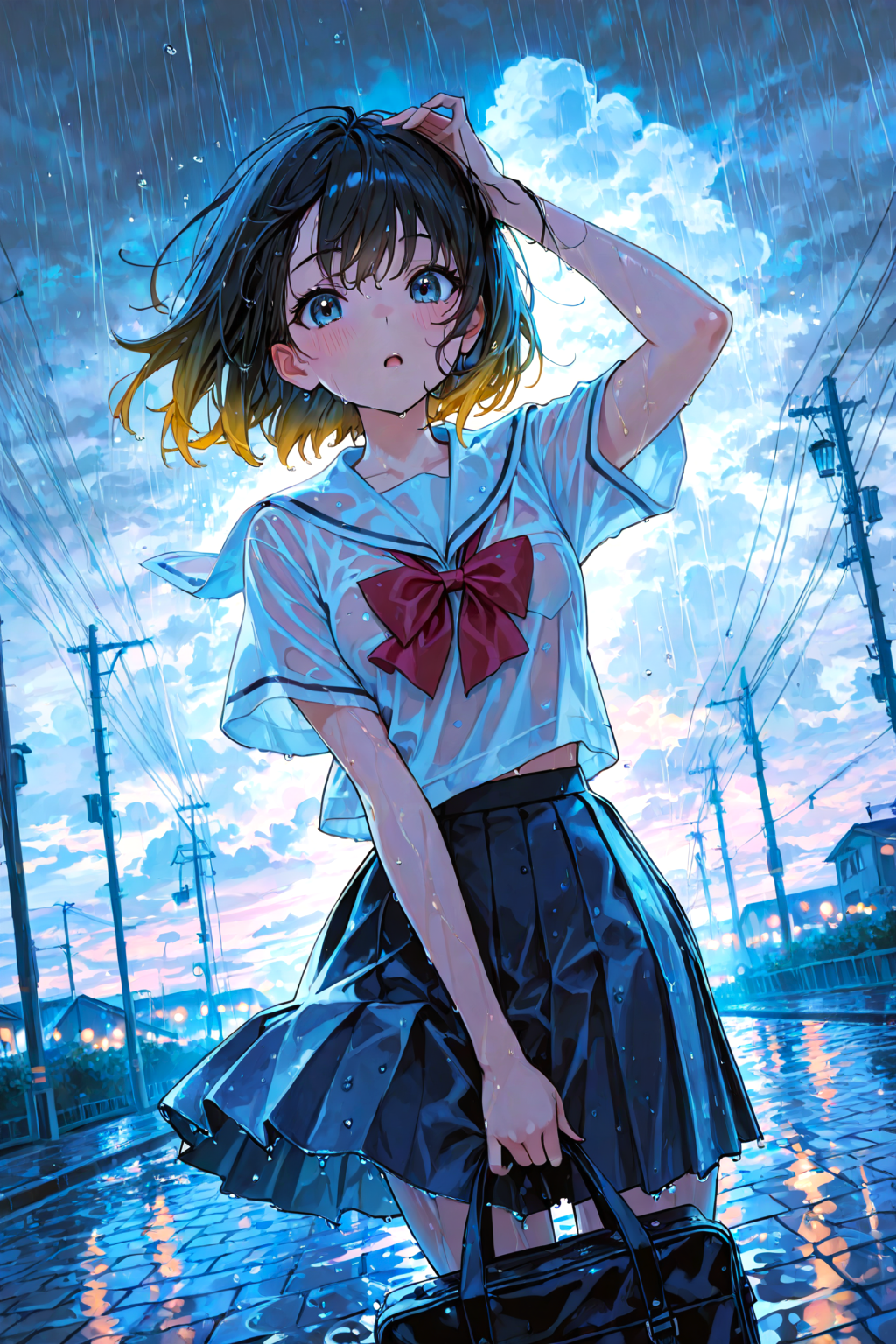 突然の雨