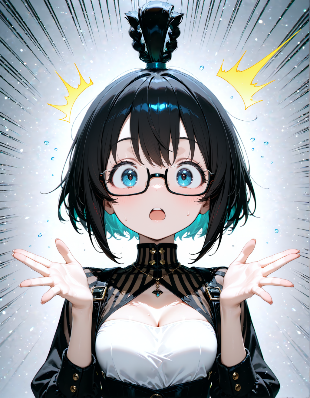 器用な編み込みだね！