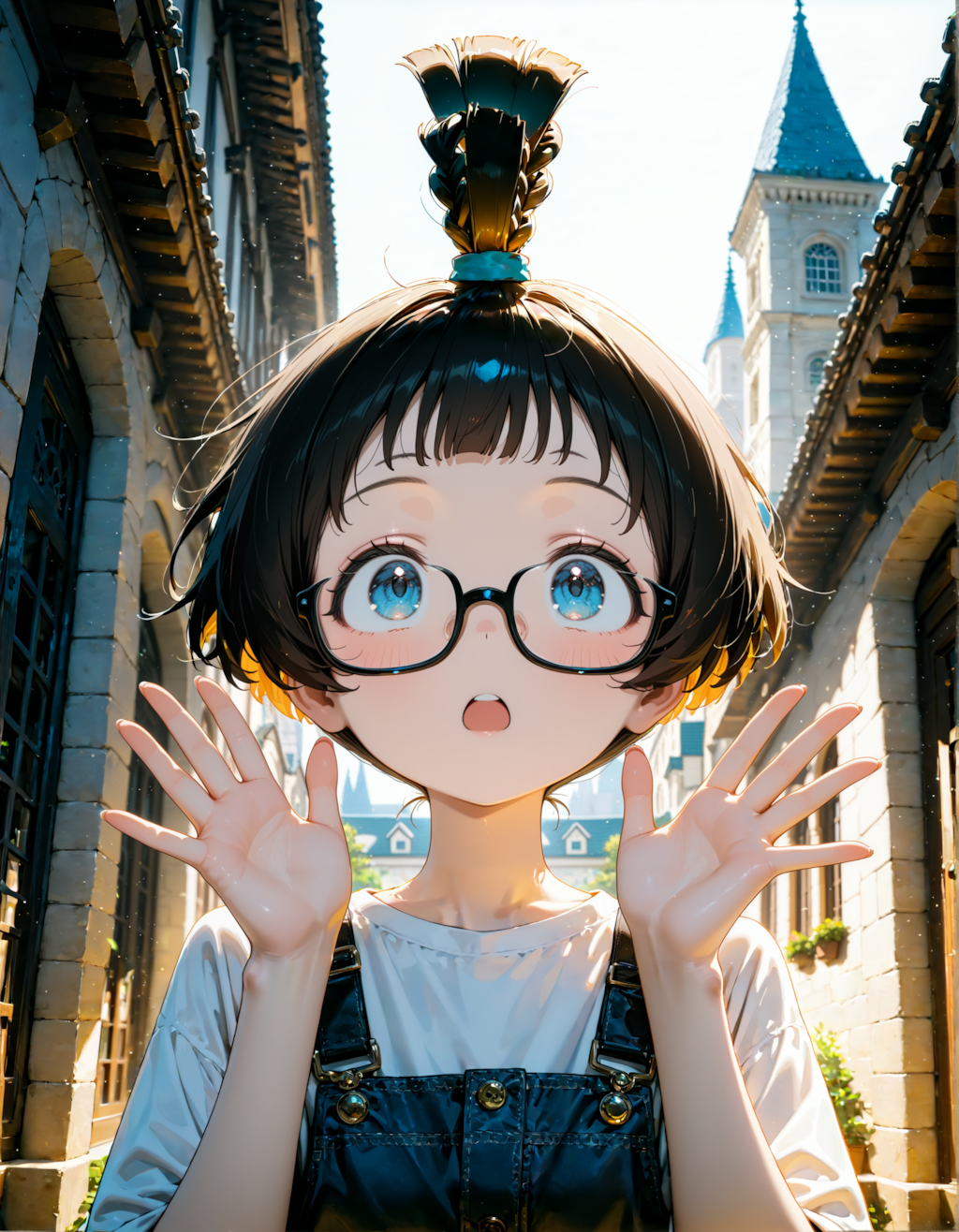 器用な編み込みだね！