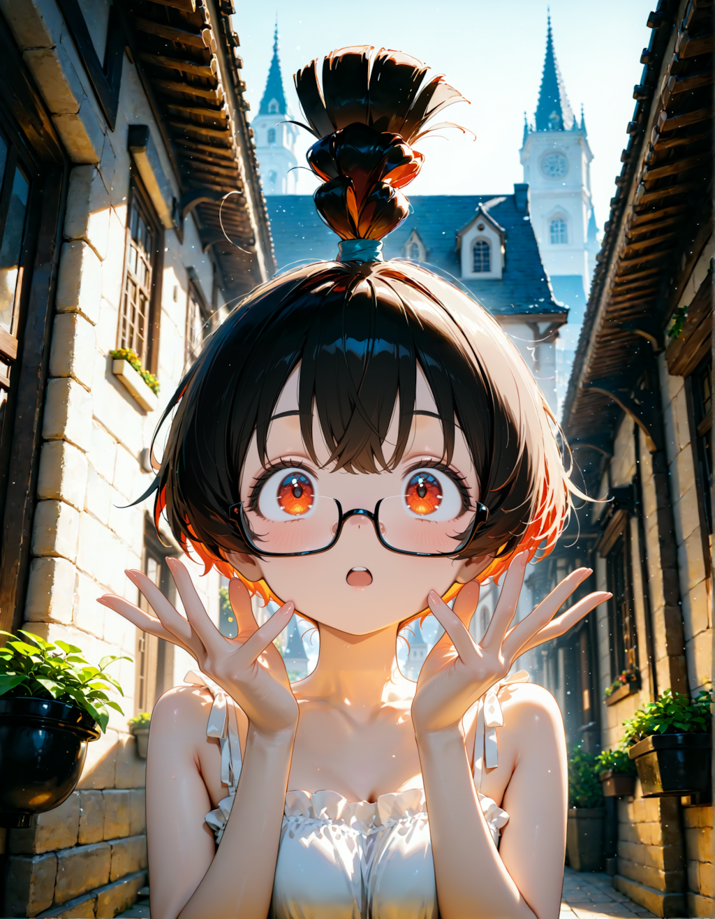 器用な編み込みだね！