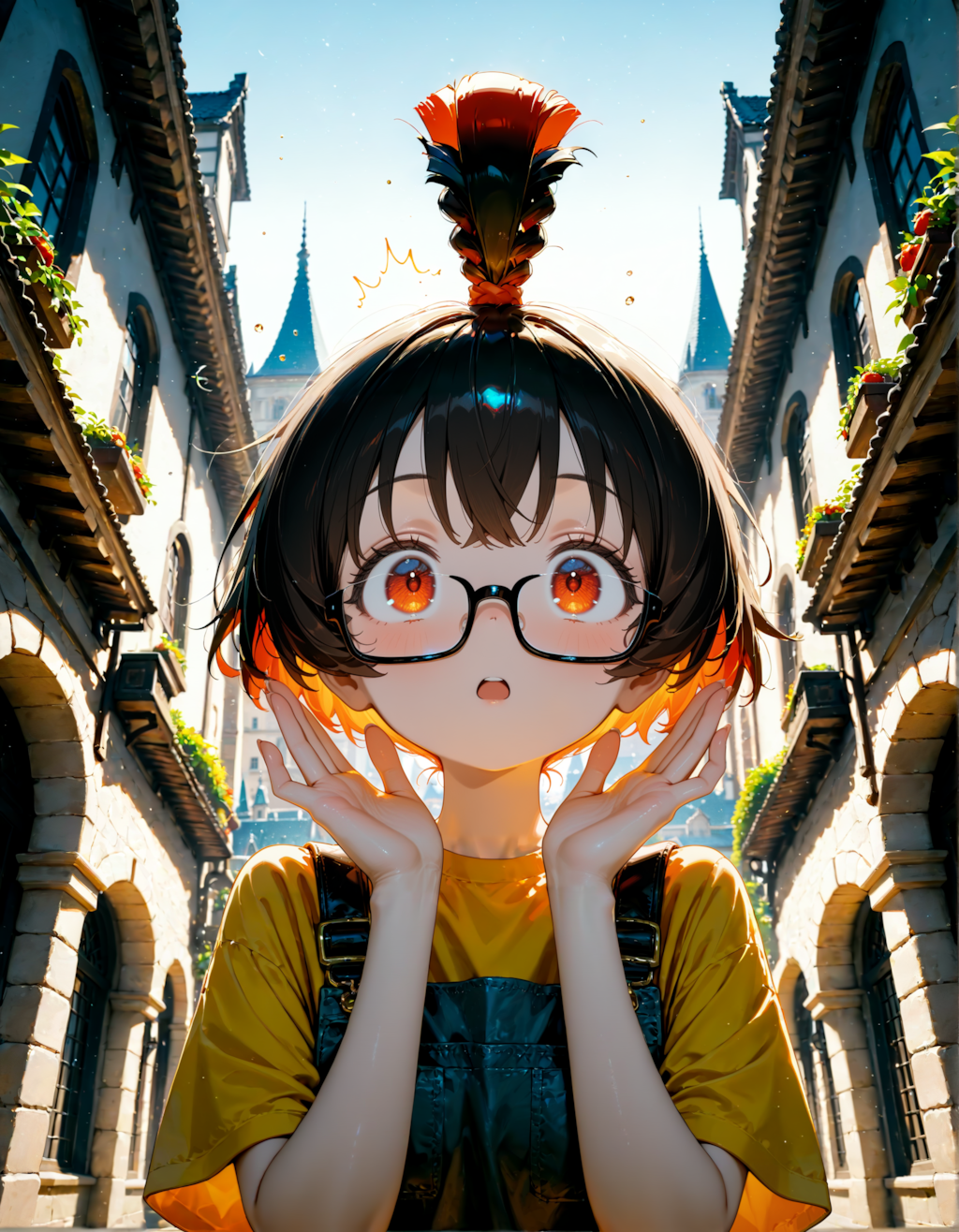 器用な編み込みだね！