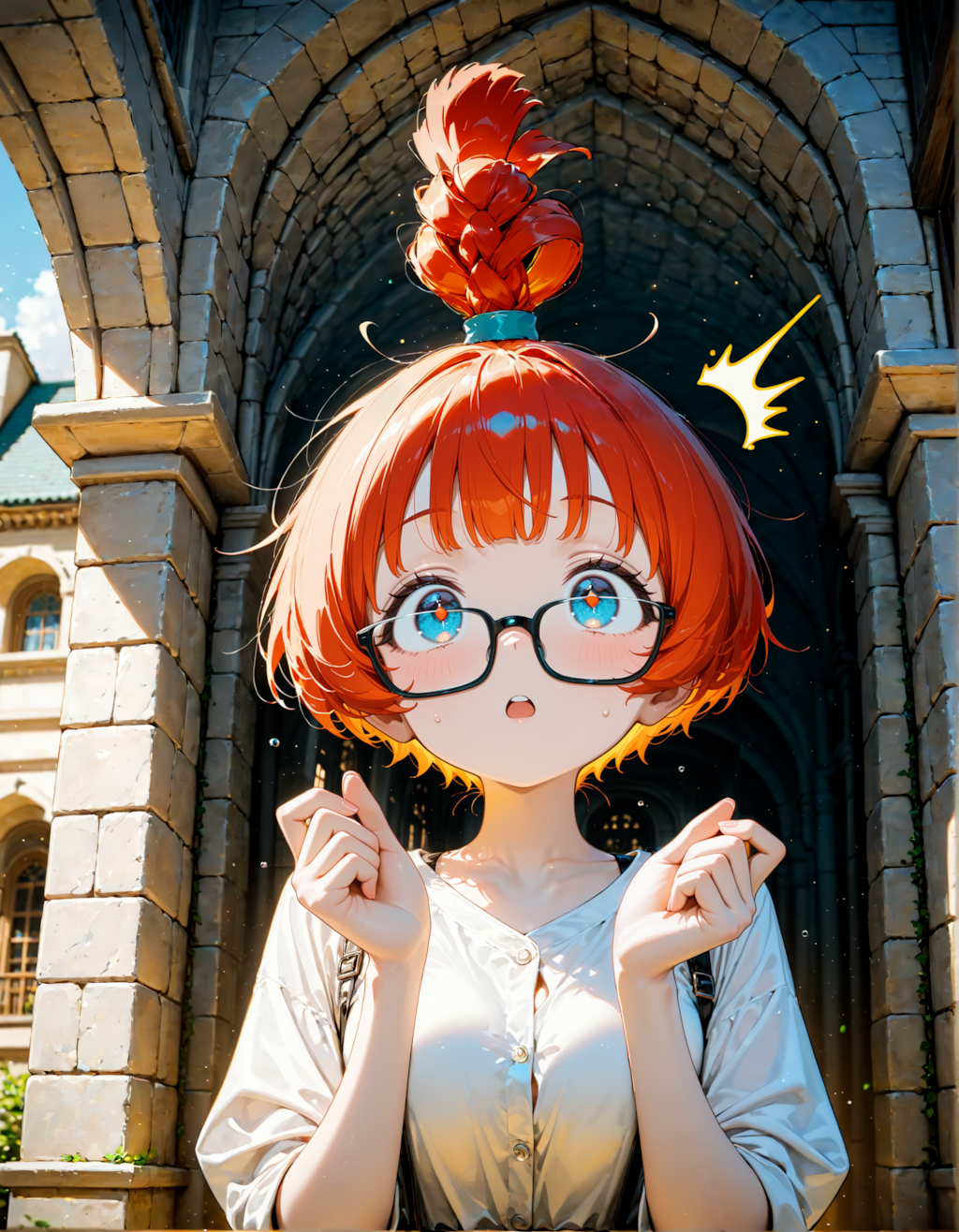 器用な編み込みだね！