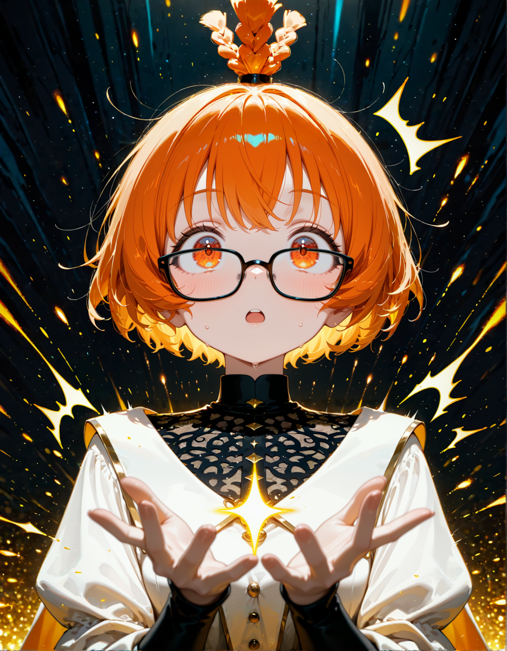 器用な編み込みだね！