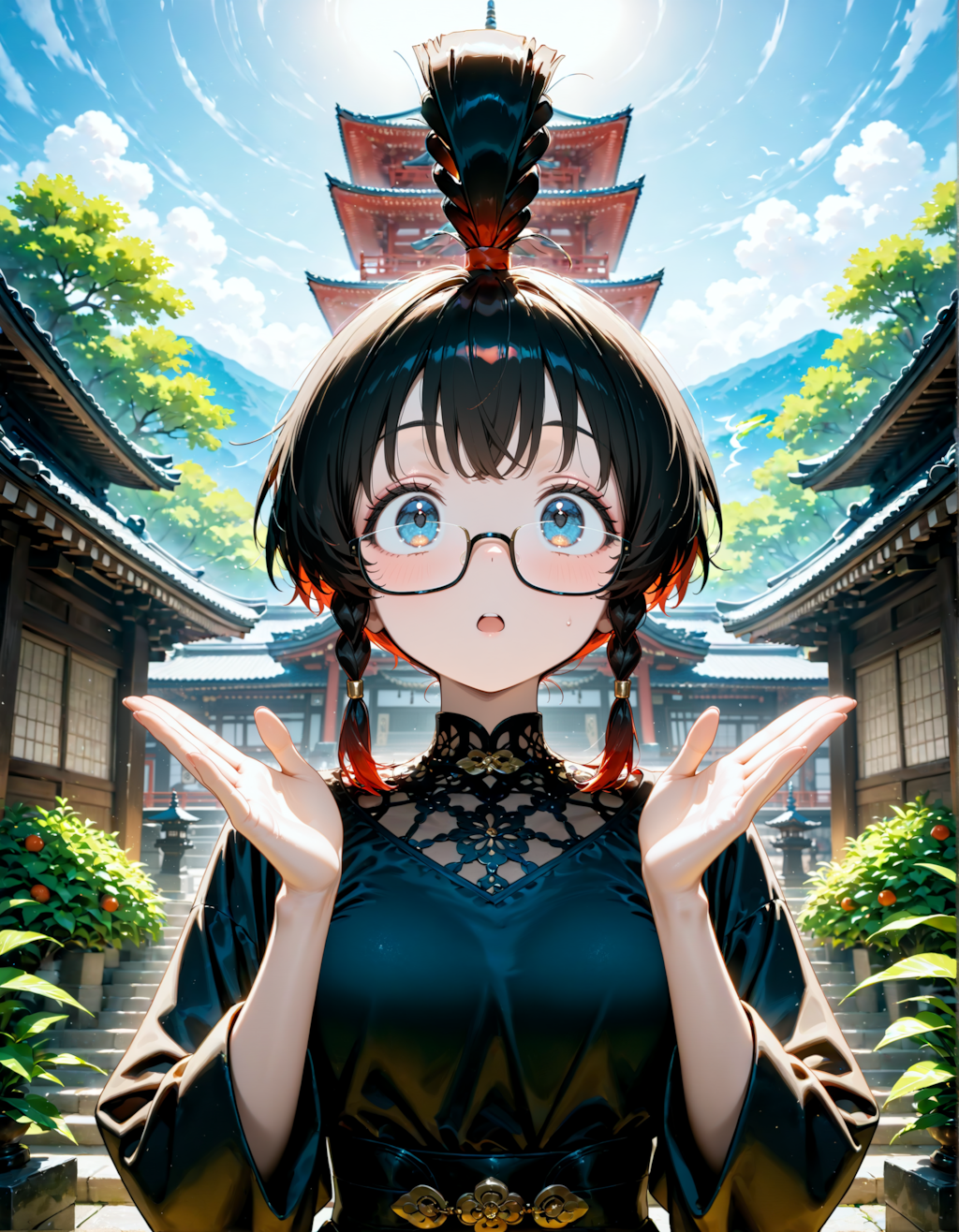 器用な編み込みだね！