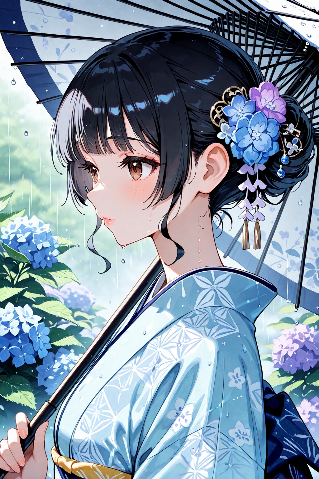 雨のかんざし