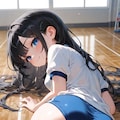 黒髪ロリロングブルマ 3枚目