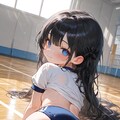 黒髪ロリロングブルマ 2枚目