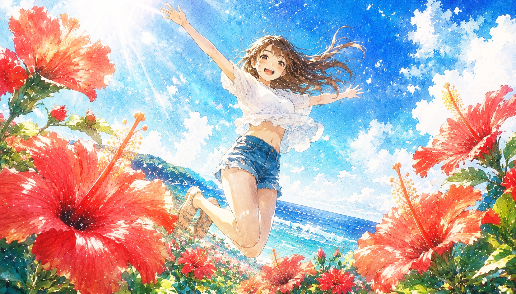 誕生花　0711 ハイビスカス