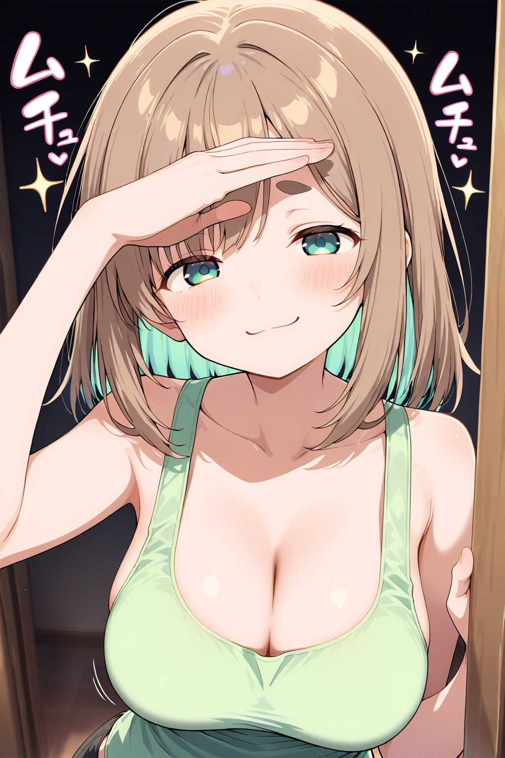 343 タンクトップな太眉