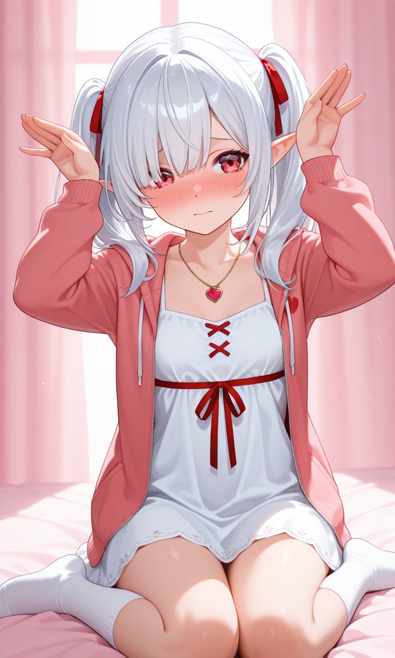 37、朝起こしに来たシロネさん | の人気AIイラスト・グラビア