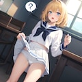 認識変換によりたくし上げしている女の子（V4B） 9枚目