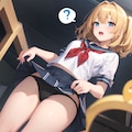 認識変換によりたくし上げしている女の子（V4B） 8枚目