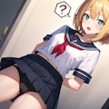 認識変換によりたくし上げしている女の子（V4B） 3枚目