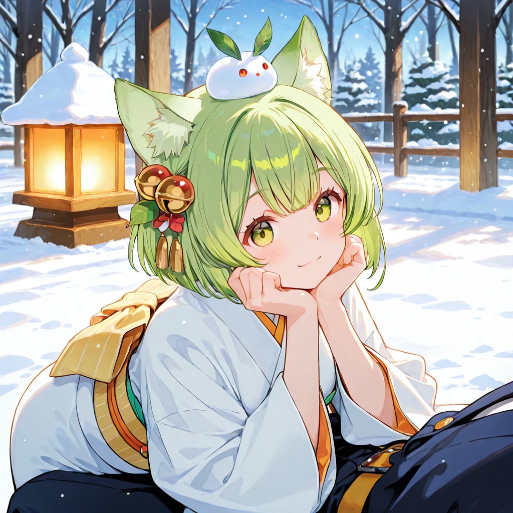 (頭上縛り)153.「ゆ」→「雪うさぎ」鈴九