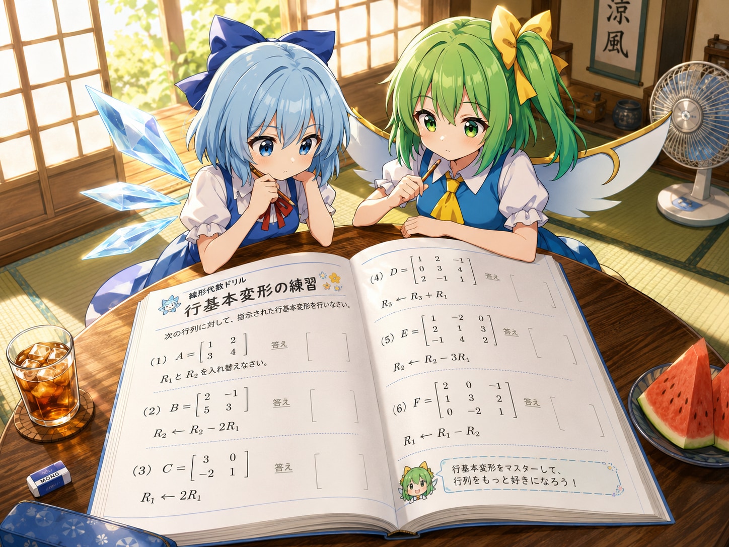 【行列ができる】チルノのさんすう教室