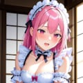 メイド姿の女の子とＨ♡ 2枚目