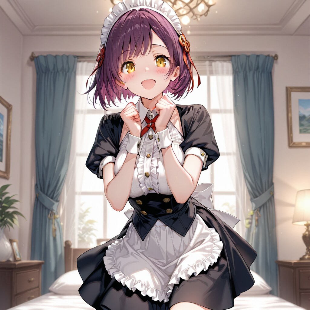 おはようございます（挨拶メイドの芽衣ちゃん）